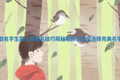 取 🐛 名字生辰八 👿 字起名技巧揭秘助你为宝宝选择完美名字