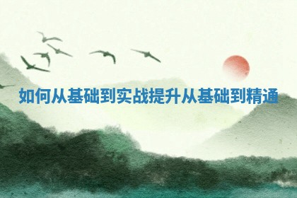 如 🤝 何从基础到实战 ❇ 提升_从基础到精通