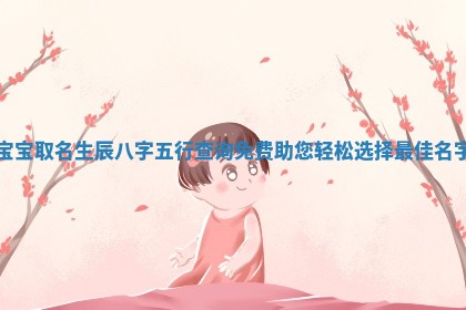 宝宝取名生 🏈 辰八字五 ➿ 行查询免费助您轻松选择最佳名字