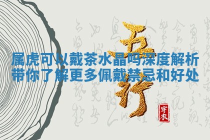属虎可以戴茶水晶吗深度解析带你了解更多佩 🚦 戴禁忌 🥓 和好处